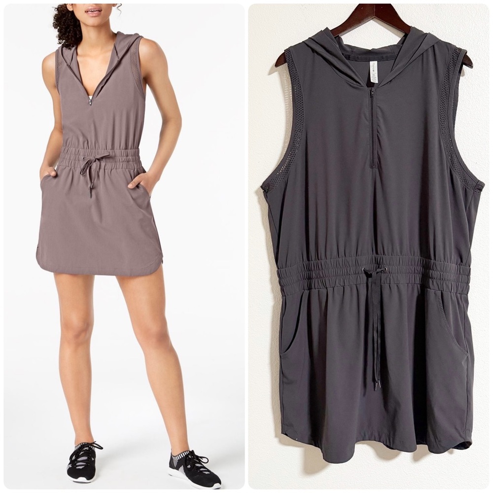 Ideology Athletic Hooded Woven Athleisure Dress